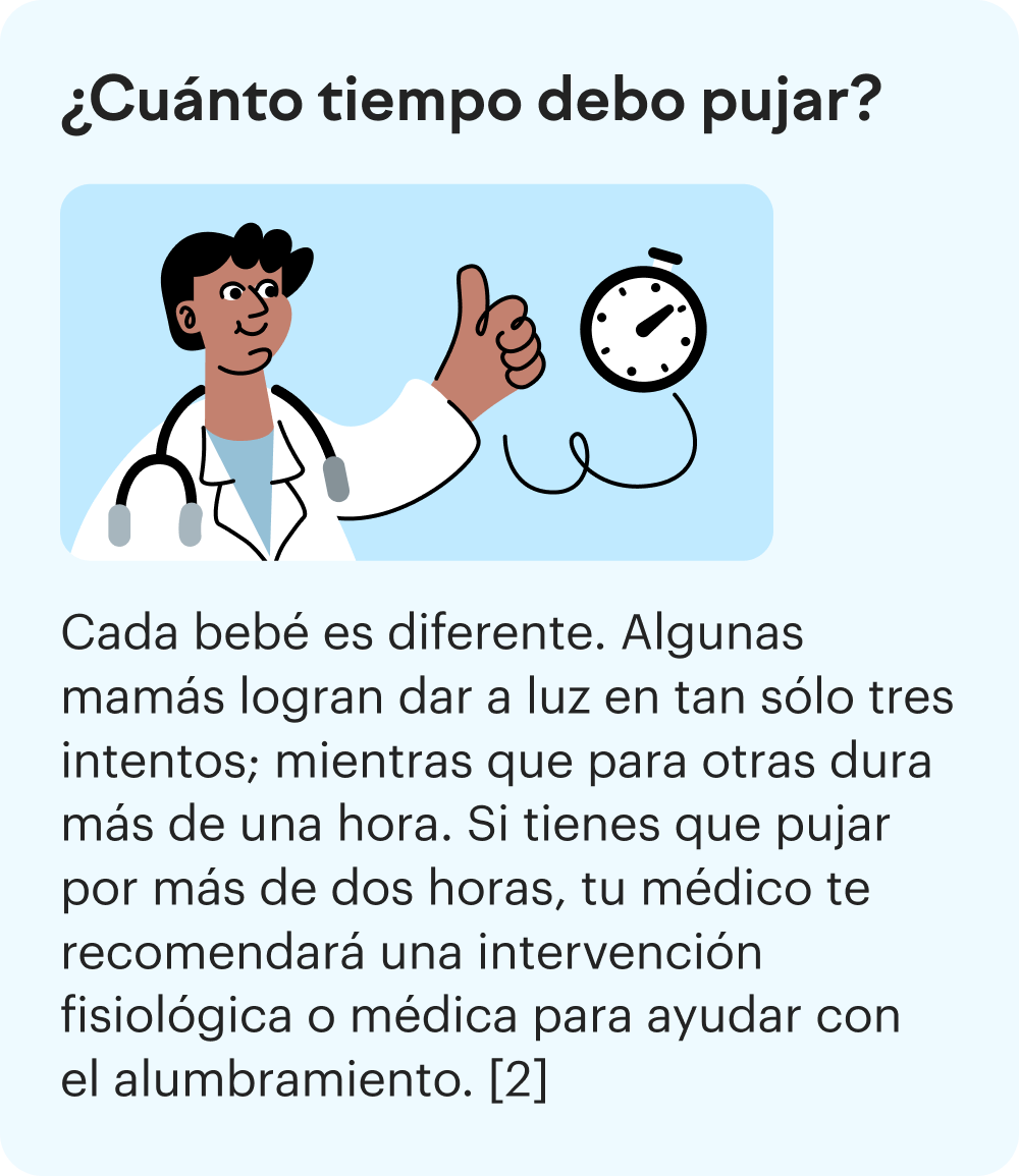 ¿Cómo pujar durante el parto?