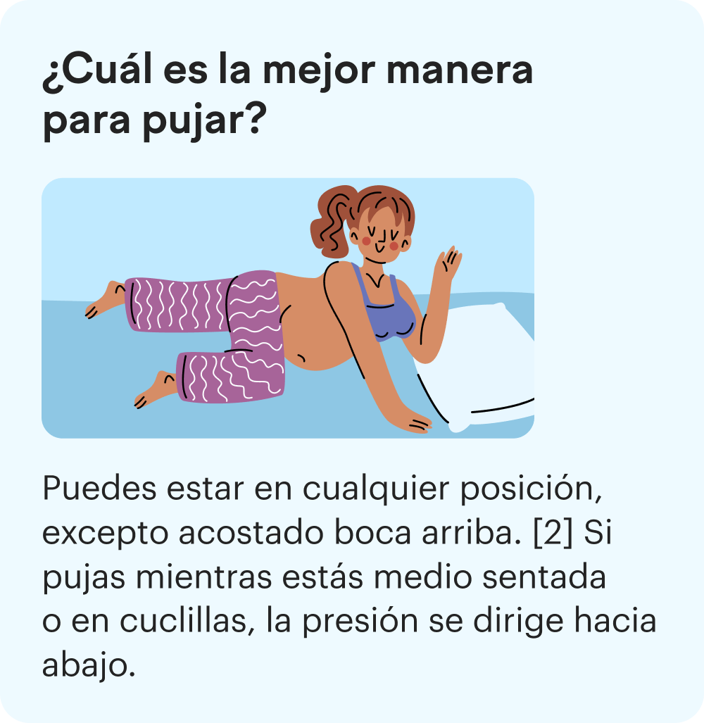 ¿Cómo pujar durante el parto?