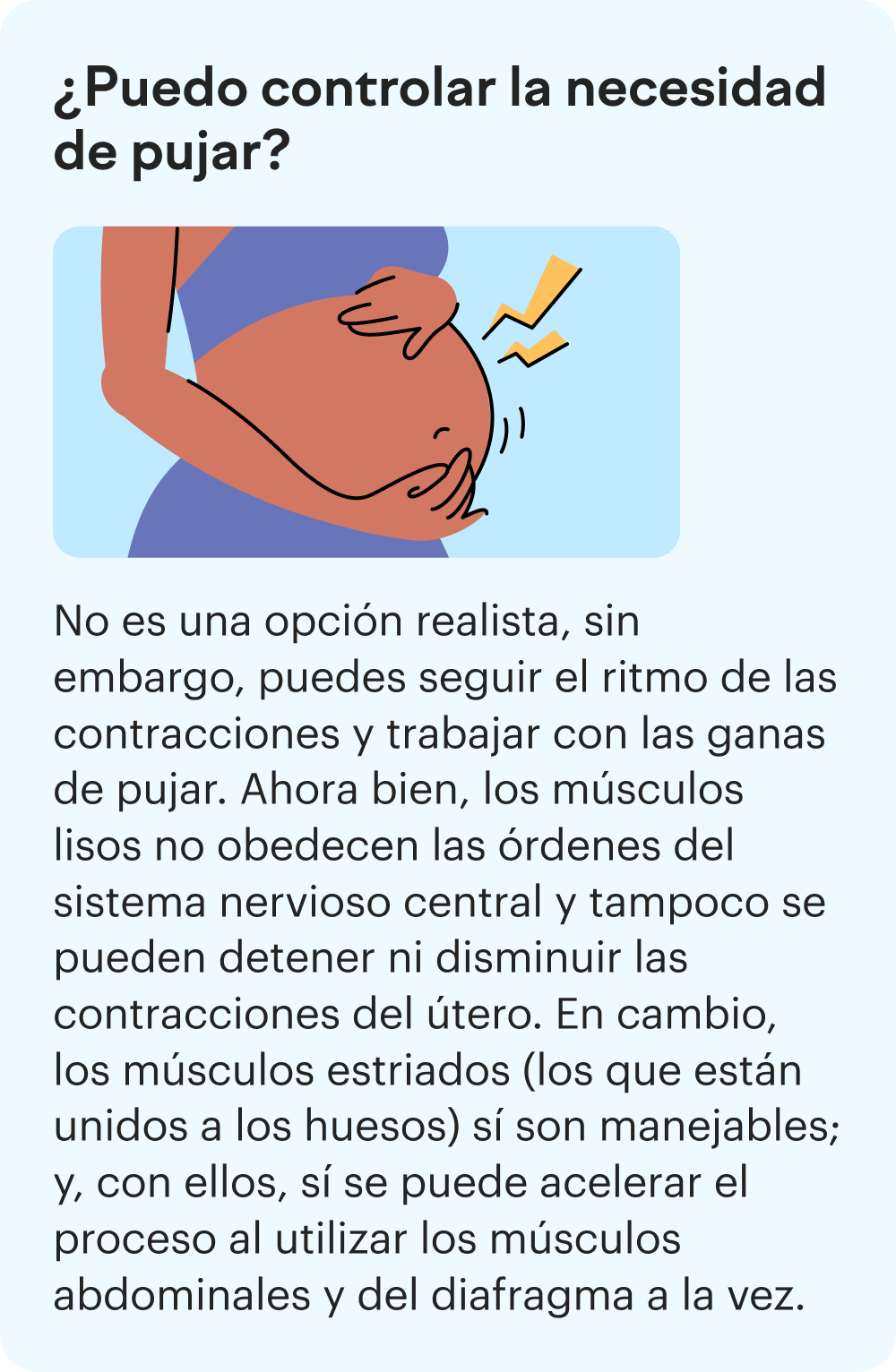 ¿Cómo pujar durante el parto?