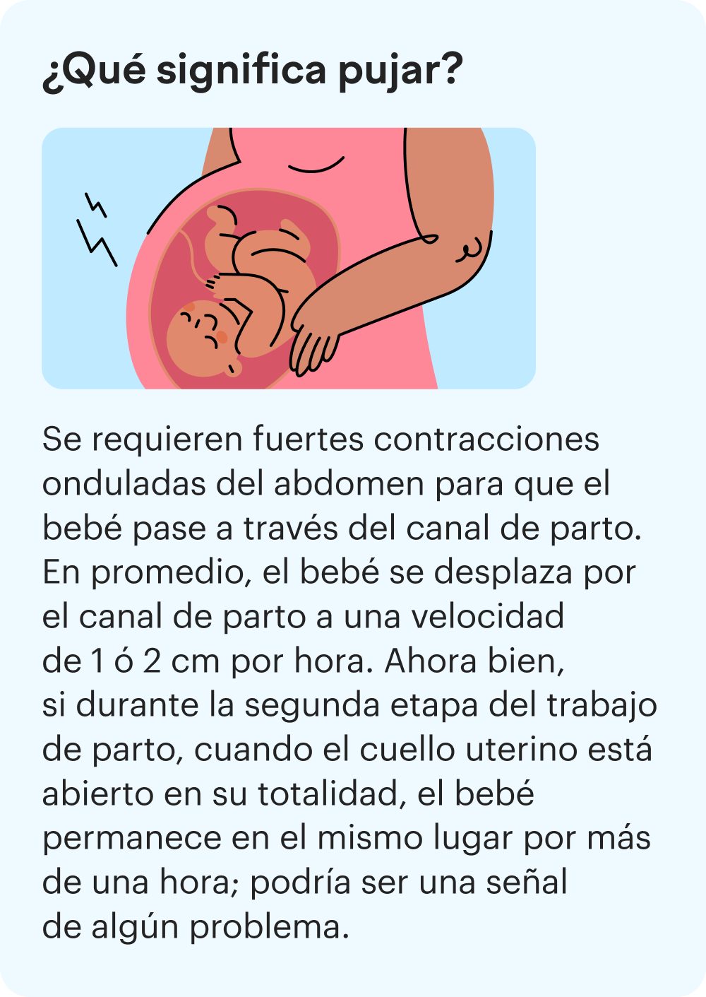 ¿Cómo pujar durante el parto?