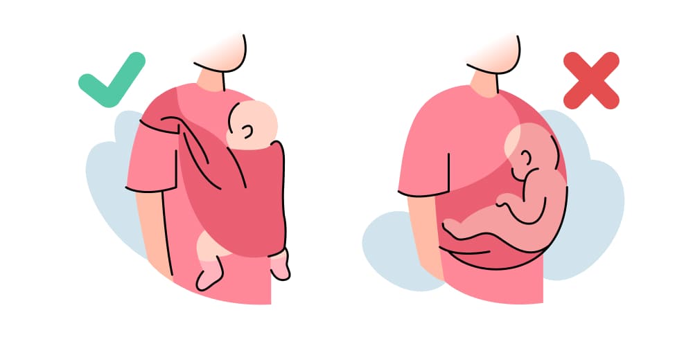 Como levar o bebê junto ao corpo